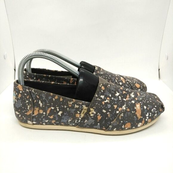 Toms Alpargata Canvas Flats Shoes‎ Women's Size 8 Grey - Picture 1 of 8